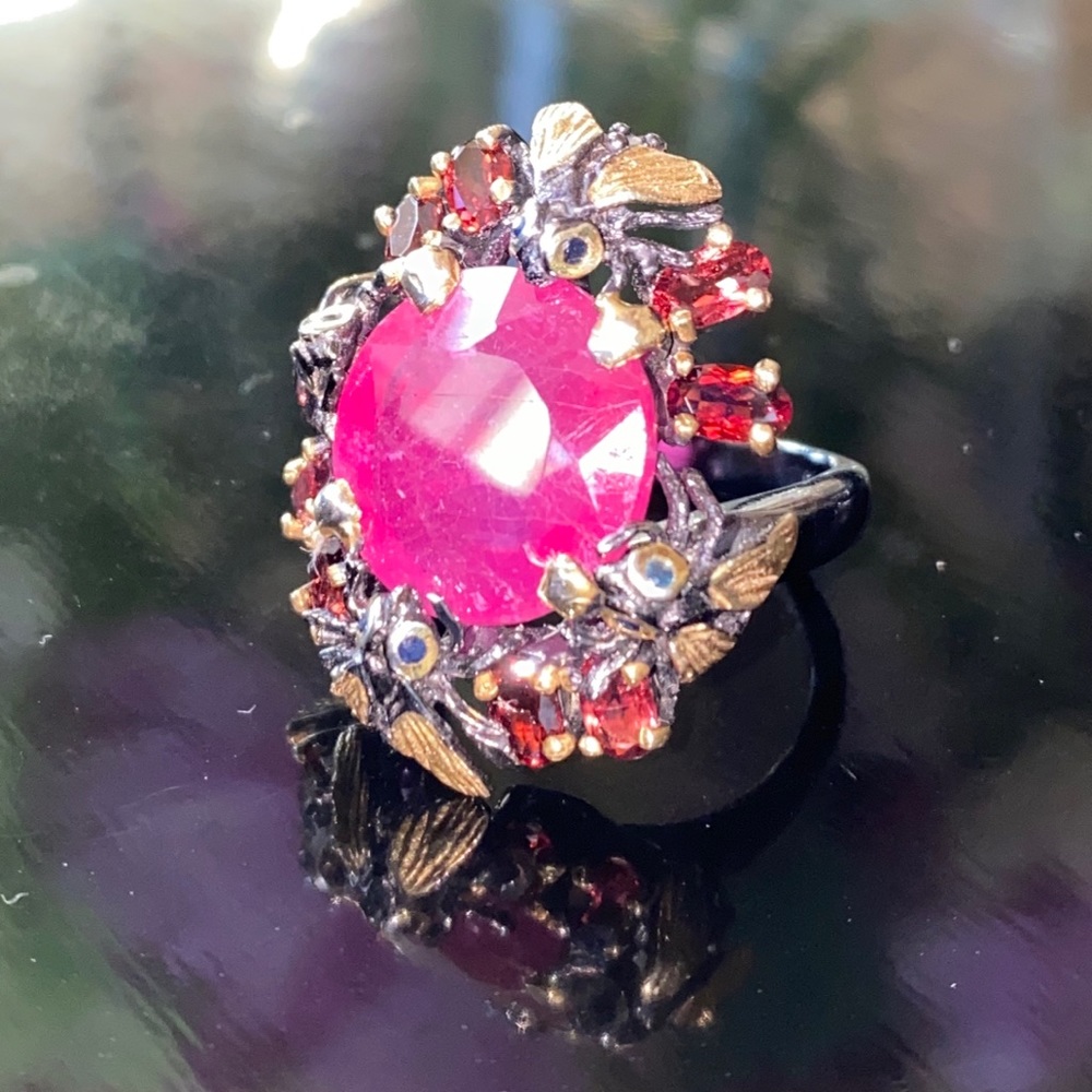 Exquisite Genuine Ruby Ring - image 7